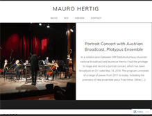 Tablet Screenshot of maurohertig.com